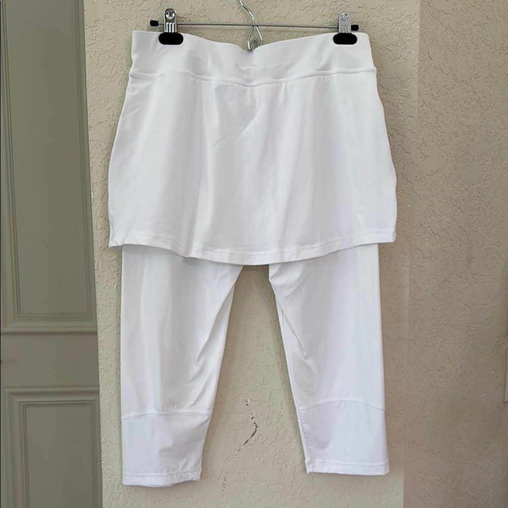 SOFIBELLA White and Pink Women's Leggings - Picture 4 of 5